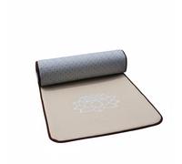 Pegciuho Linen Prayer Cushion Buddhist Prostration Mat Meditation Pad Kneeling Mat With Thick and Secure Gripping Bottom suitable for home practice temple, Linen, 80 250cm