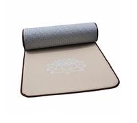 Pegciuho Linen Prayer Cushion Buddhist Prostration Mat Meditation Pad Kneeling Mat With Thick and Secure Gripping Bottom suitable for home practice temple, Linen, 70 200cm