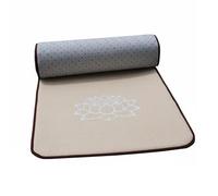 Pegciuho Linen Prayer Cushion Buddhist Prostration Mat Meditation Pad Kneeling Mat With Thick and Secure Gripping Bottom suitable for home practice temple, Linen, 80 220cm