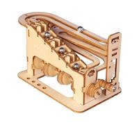 Pegciuho Marble Run 3D Puzzle Wooden Roller Coaster Model Building Set Mechanical Marble Track Educational Toy DIY Craft Project Ornaments Suitable for Kids Te