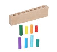 Pegciuho Memory Chess Board Wooden Sticks Toys Educational Sorting Matching Sensory Fine Motor Toy for Suitable for Learning Gift Giving Tr