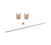 Pegciuho Micro Coupling Accessories for Universal Joints: Precision Micro Joint Connection Made of Metal, Easy to Assemble, ID, 2mm