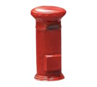 Pegciuho Miniature 1 64 Painted Figure Decorative Model Diorama Micro Solid Resin Accessory Suitable for Model Making Collection Furniture, Postbox Red