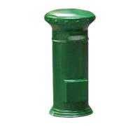 Pegciuho Miniature 1 64 Painted Figure Decorative Model Diorama Micro Solid Resin Accessory Suitable for Model Making Collection Furniture, Postbox Green