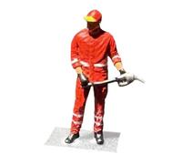 Pegciuho Miniature Accessories for Gas Stations (1/64 Scale) - Hand-Painted Resin Gas Station Diorama - DIY Assembly Accessories, Men Gas attendant