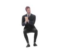 Pegciuho Miniature Man Figure for 1:64 Scale Diorama. Photography. Elegant Birthday Gift. Micro-landscape. Mini-model. Micro-scene Design, Style B