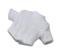 Pegciuho Miniature Top T-Shirt for Doll Action Figure, Short Sleeve Clothes, Material, Suitable for Collection, Photography, Gift, White