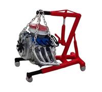 Pegciuho Model Crane Engine for Miniature Workshop Equipment Accessory for Diorama Garage Scene Vehicle Maintenance Simulation Toy Suitable for Decoration, A01 red W Engine