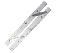 Pegciuho Navigation Ruler Nautical Parallel Chart Ruler Acrylic Brass Transparent Construction Handling Accurate Route Drawing Suitable for Captains Chart Work, 60CM, style to 4