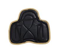 Pegciuho Non-Slip Saddle Pad with PU Leather and Sponge Lining 21.65inchx17.72inch, Black