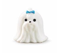 Pegciuho Resin Dog Figurine Miniature Puppy Statue Ornament Sculpture Decorative Piece Crafted From Resin With Calm Aesthetic Suitable for desktop, Maltese