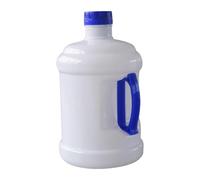 Pegciuho Reusable Water Bottle for Holding Water, Portable Storage Container with Handle, Empty Container Made of Thick PET with Airtight Cap, Milky White Blue
