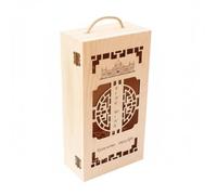 Pegciuho Storage Container Wooden Box Case Carrier Sturdy Wood Body With Handle Reusable to wrapping Suitable for gifting, style to 1