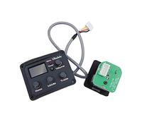 Pegciuho String Amplifier Acoustic Pickup Preamp Module Control Panel Preamplifier Electronics Component Piezoelectric Ceramic Design With Connector Leads, Ukulele Preamp EQ Tuner