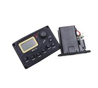 Pegciuho String Amplifier Acoustic Pickup Preamp Module Control Panel Preamplifier Electronics Component Piezoelectric Ceramic Design With Connector Leads, KLT-3 Acoustic Guitar Preamp EQ Tuner