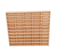Pegciuho Toy Car Display Case Wooden Storage Cabinet Organizer Model Car Display Stand 50 Compartment Collectibles Suitable for Office Study Bedroom
