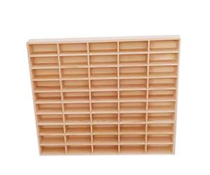 Pegciuho Toy Car Display Case Wooden Storage Cabinet Organizer Model Car Display Stand 50 Compartment Collectibles Suitable for Office Study Bedroom