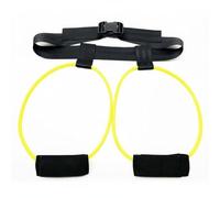 Pegciuho Training Belt Glute Focus Resistance System With Waist Belt Ankle Cuffs Latex Bands Foam Padding lightweight suitable for leg home workouts travel advanced users, Yellow, 10LBS