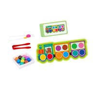 Pegciuho Wooden Clip Matching Game, Educational Toy for Developing Color Recognition And Fine Motor Skills. Educational Toy, Style D