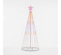 Pegdev 1.8m RGB LED Christmas Star Tree Light 118 LEDs with App & Controller Pegdev Multicolor