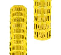 Pegdev 10M Heavy Duty Yellow Plastic Barrier Fencing Mesh Netting - 5.5kg Super Strong Pegdev Yellow