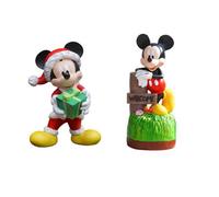 Pegdev 2 Piece Disney Mickey Mouse Christmas Ornament & Welcome Sign Bundle
