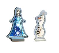 Pegdev 20cm Disney Frozen Elsa & Olaf Infinity Mirror Light Bundle Pegdev Multicolor
