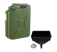 Pegdev 20L Heavy Duty Jerry Can with Funnel UN Certified Fuel Container Durable in Dark Green Pegdev Dark Green