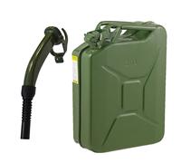 Pegdev 20L Heavy Duty Jerry Can with Metal Spout UN Certified Fuel Container in Dark Green Pegdev Dark Green