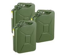 Pegdev 20L Heavy Duty Jerry Cans UN Certified Portable Fuel Container Pack of 3 in Dark Green Pegdev Dark Green