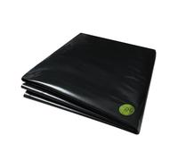 Pegdev 23m x 4m 250G Black Heavy Duty Polythene Plastic Sheeting Garden DIY 62.5MU Pegdev Black