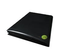 Pegdev 2m x 4m 500G Black Heavy Duty Polythene Plastic Sheeting Garden DIY 125MU Pegdev Black