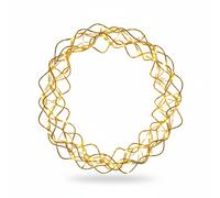 Pegdev 30cm Christmas Door Wreath with Lights 140 LED Copper Gold with Timer Pegdev Gold