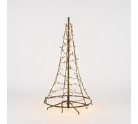 Pegdev 3Ft / 90Cm Pre-Lit Artificial Christmas Tree With Warm White Twinkle Leds & Timer