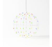 Pegdev 40cm RGB Colour Changing Foldable Christmas Ball Light White Frame Pegdev Multicolor