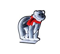 Pegdev 42Cm Polar Bear Led Infinity Light Christmas Decoration