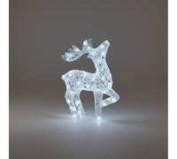 Pegdev 54cm Acrylic LED Deer Christmas Outdoor Decor 80 White LEDs in Cool White Pegdev Cool White