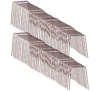 Pegdev 6" Copper-Coated Staples Secure Membrane Fleece Netting - Pack of 100 in Copper Pegdev Copper One Size