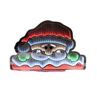 Pegdev 60Cm Peeping Santa Led Infinity Christmas Decoration