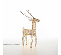 Pegdev 61cm Outdoor Metal Deer Christmas Decor 200 Warm White LEDs Pegdev Warm White