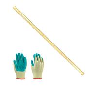 Pegdev Chillington Style Hoe 48" Ash Handle with Gardening Gloves in Light Oak Pegdev Light Oak