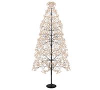 Pegdev Christmas Pre Lit Tree 4008 Copper Gold Micro LEDs Black Frame Timer Indoor Outdoor 2.1m Pegdev Black