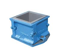 Pegdev Concrete Test Cube Mould 150mm - 4-Part Slump Strength Test in Blue Pegdev Blue