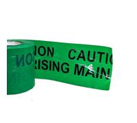 Pegdev Detectable Underground Tape Rising Main 150mm Durable Polypropylene 10M in Green Pegdev Green