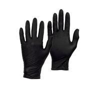 Pegdev Draco Grip - 10 X Premium Black Nitrile Gloves - Powder-Free, Disposable, Latex-Free, Textured Grip Size (Extra Large) - 5 Pairs