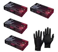 Pegdev Draco Grip - 100 X Premium Black Nitrile Gloves - Powder-Free Disposable Latex-Free For Mechanics Ambidextrous Large - 50 Pairs