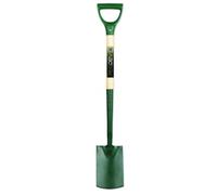 Pegdev Ergonomic Steel Border Spade Ash Ergo YD Handles 2kg Weight 28" Length Precision in Dark Green Pegdev Dark Green