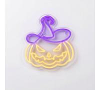 Pegdev Halloween Pumpkin Neon Light With 2M Cable & Switch