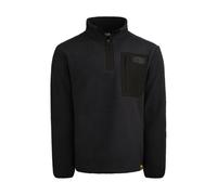 Pegdev JCB Unisex Borg Fleece Black 320gsm Polyester Warm Work Jacket | Size: XS Pegdev Black XS