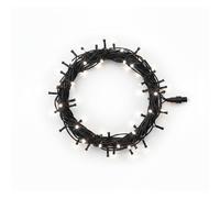 Pegdev LED String Lights Cool White Black Rubber IP65 Outdoor Indoor 15m Pegdev Cool White